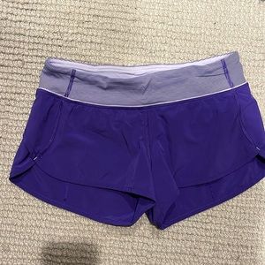 Lululemon speed short purple size 6